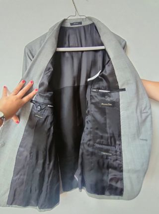 Traje Massimo Dutti Gris