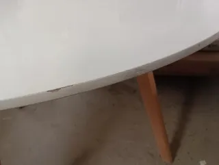 Mesa redonda SKLUM madera y ratán