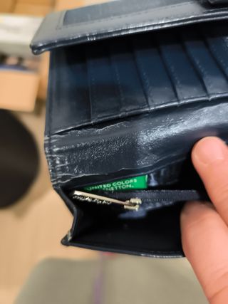 Cartera Benetton azul