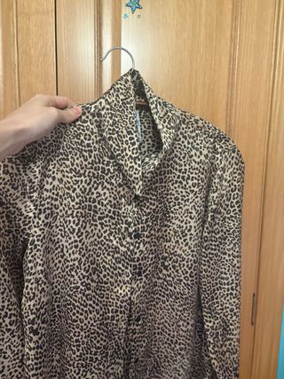 Camisa Zara Estampado Leopardo