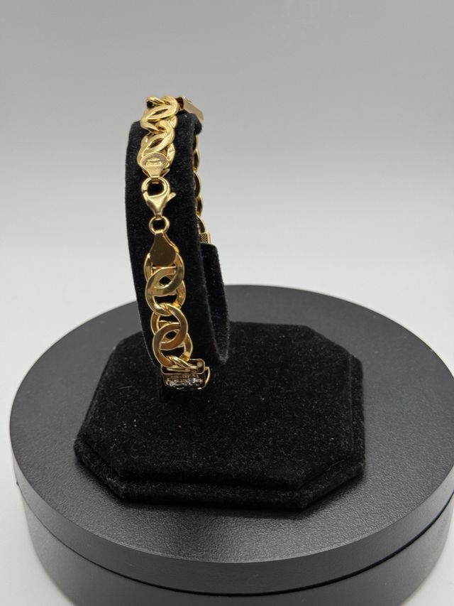 Ref37 Pulsera de versacé de oro de 18k