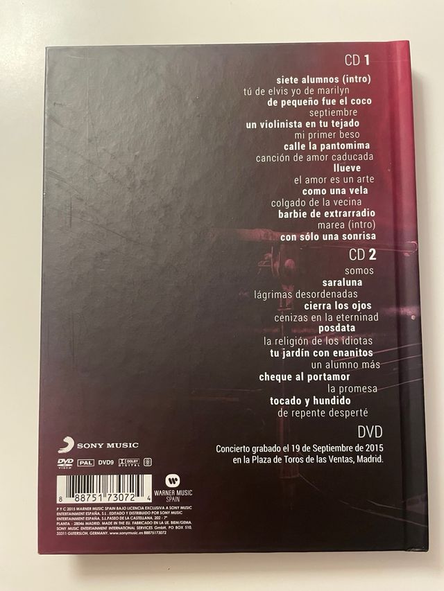 DVD Melendi Directo a Septiembre + 2 CDs