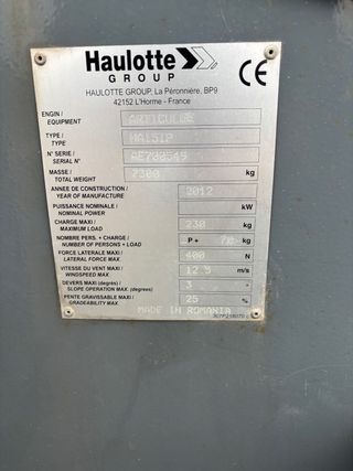 Plataforma Articulada Eléctrica Haulotte HA15IP