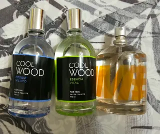 Lote 3 colonias Cool Wood para hombre