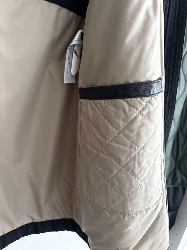 Parka Negra Massimo Dutti Talla S