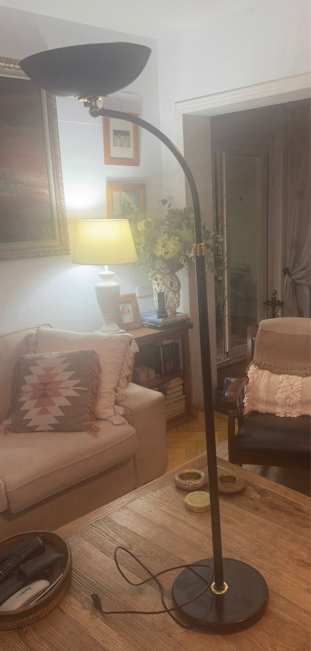 Lámpara de pie metal 