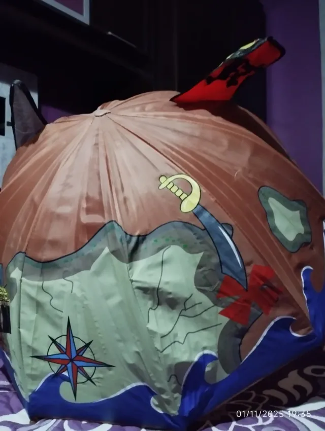 Paraguas infantil pirata 3D