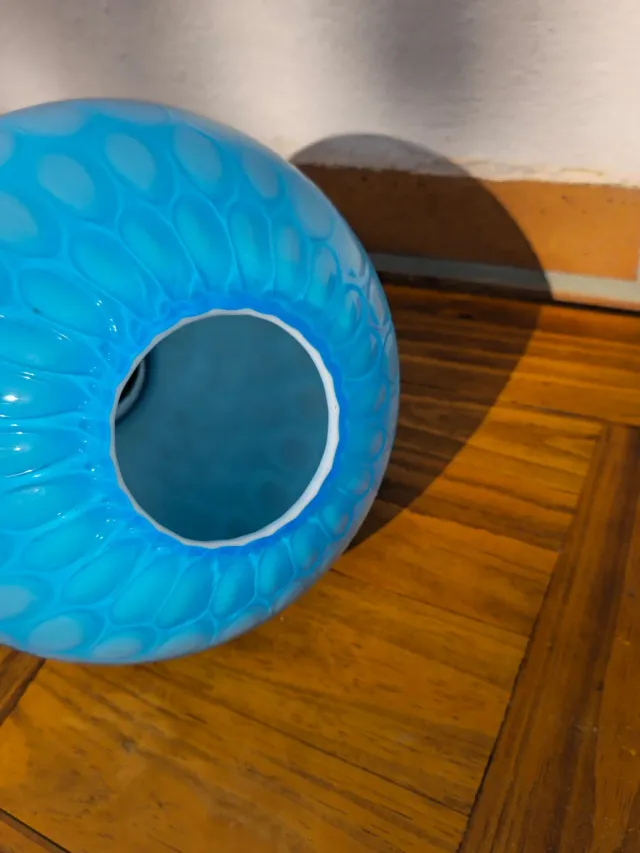 Lámpara colgante azul vidrio