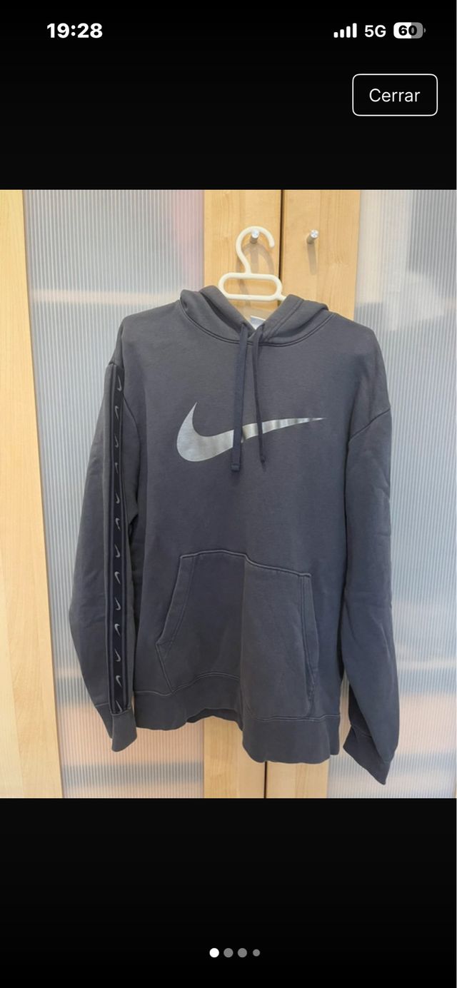 Sudadera Nike Gris Plateada