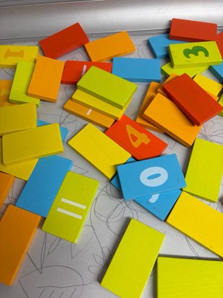 Juego Dominó Madera topBrght Gordon 100pcs