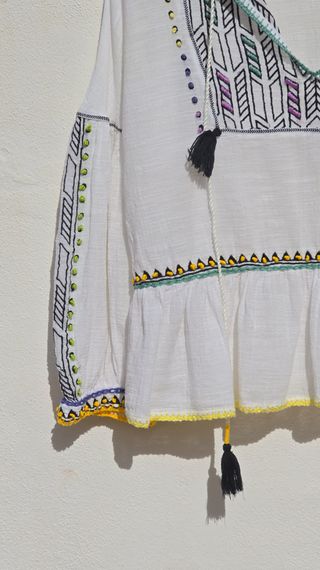 Blusa hippie bordada por mi!