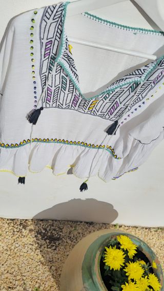 Blusa hippie bordada por mi!