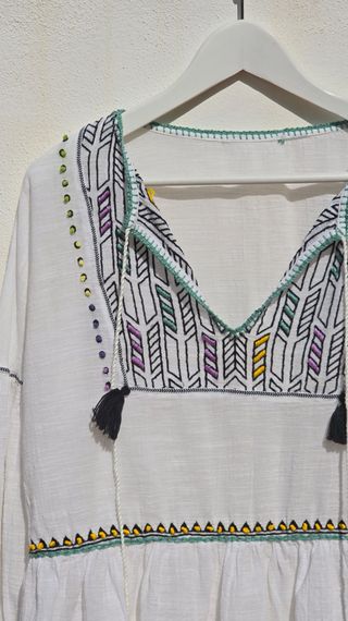 Blusa hippie bordada por mi!