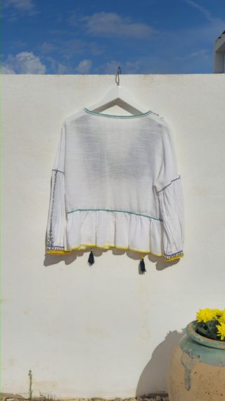 Blusa hippie bordada por mi!