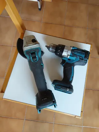 AMOLADORA MAKITA Y TALADRO MAKITA PERCUTOR BATERIA