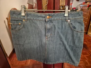 Falda vaquera azul