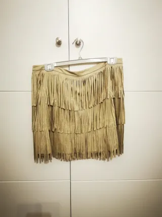 Traje Mexx ante flecos beige