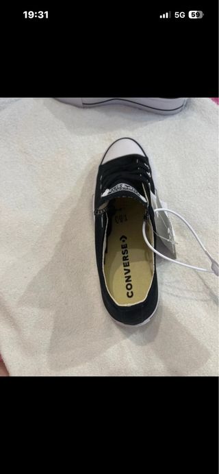 Converse Negras Mujer Talla 38