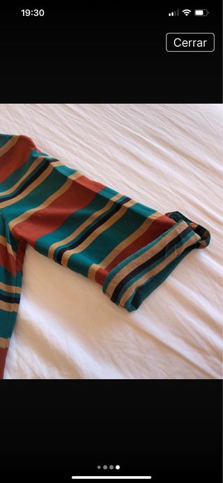 Blusa seda Massimo Dutti rayas