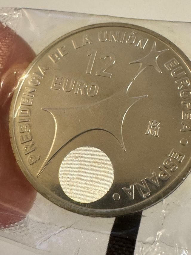 Moneda 12 Euros Presidencia Unión Europea nueva