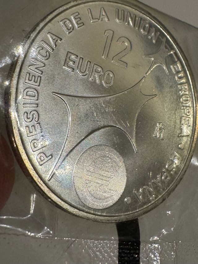 Moneda 12 Euros Presidencia Unión Europea nueva