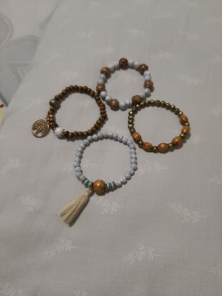 Pulseras elásticas estilo boho