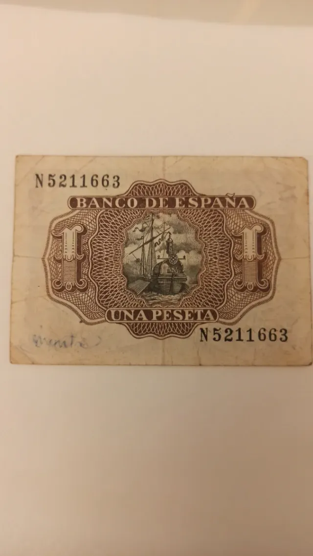 Billete 1 y 25 Pesetas Banco de España