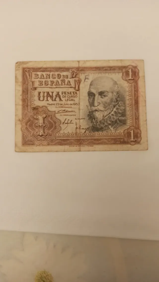 Billete 1 y 25 Pesetas Banco de España