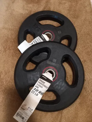 Discos de pesa Decathlon 10 kg (22 lb)