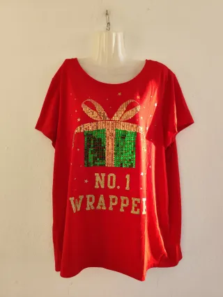 Camiseta Navidad F&F Brillantina y Lentejuelas