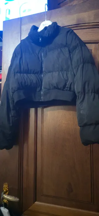 Giubbotto bomber bambina nero imbottito