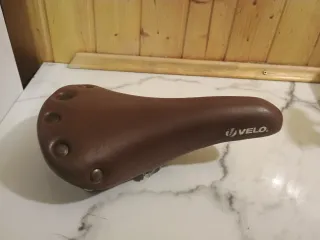 Sella bici vintage marrone