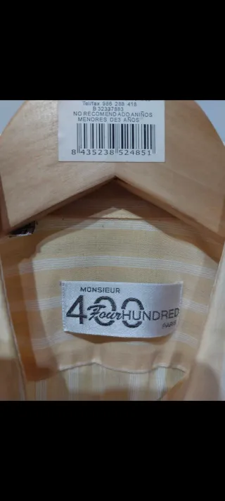 Camicia vintage a righe gialle