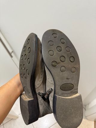 Stivali scamosciati stringati alti