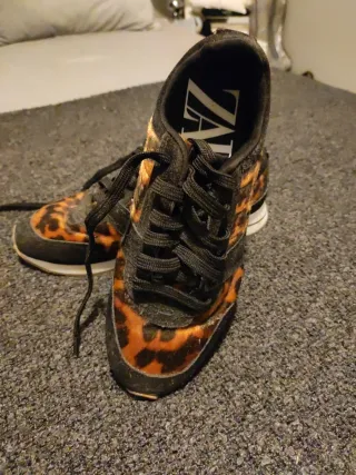 Zapatillas Zara Animal Print Leopardo