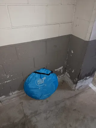 Tienda de campaña playa azul sin usar