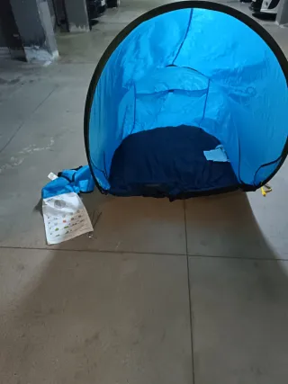 Tienda de campaña playa azul sin usar