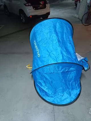 Tienda de campaña playa azul sin usar