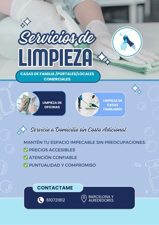 OFREZCO SERVICIO DE LIMPIEZA A DOMICILIO