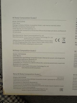 Báscula Xiaomi Blanca