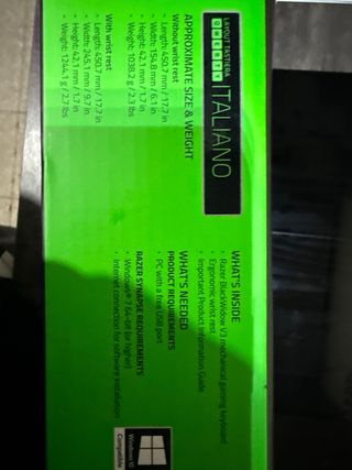 Razer BlackWidow V3 Tastiera Gaming