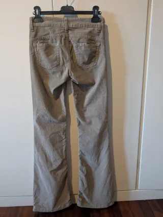 Pantaloni Liu Jo velluto a costine beige