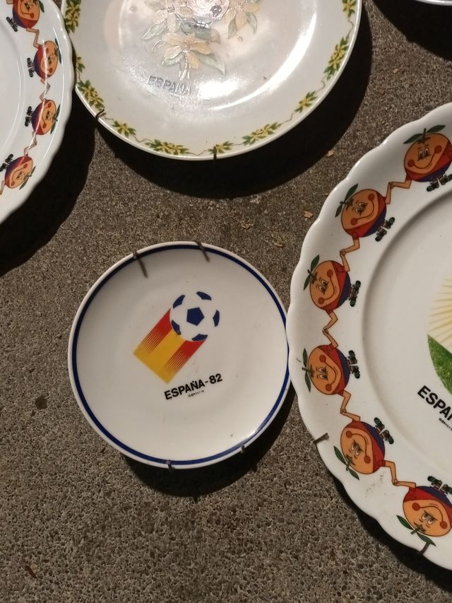 Lote Mundial 82: Platos y Cenicero