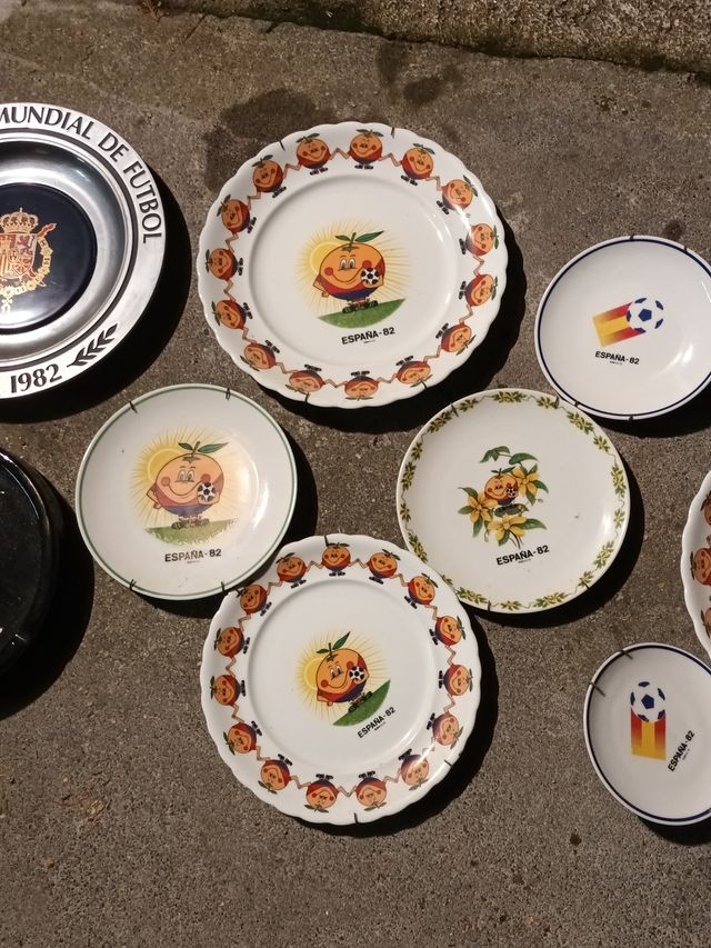 Lote Mundial 82: Platos y Cenicero