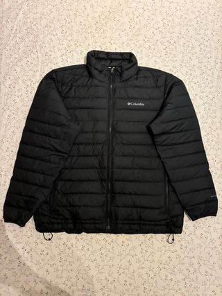 Chaqueta Columbia Puffer Negra Talla XL