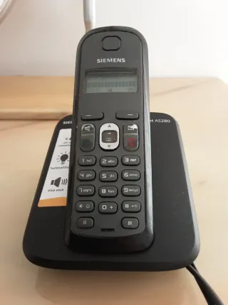 Telefono cordless Siemens AS280 nero