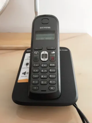 Telefono cordless Siemens AS280 nero