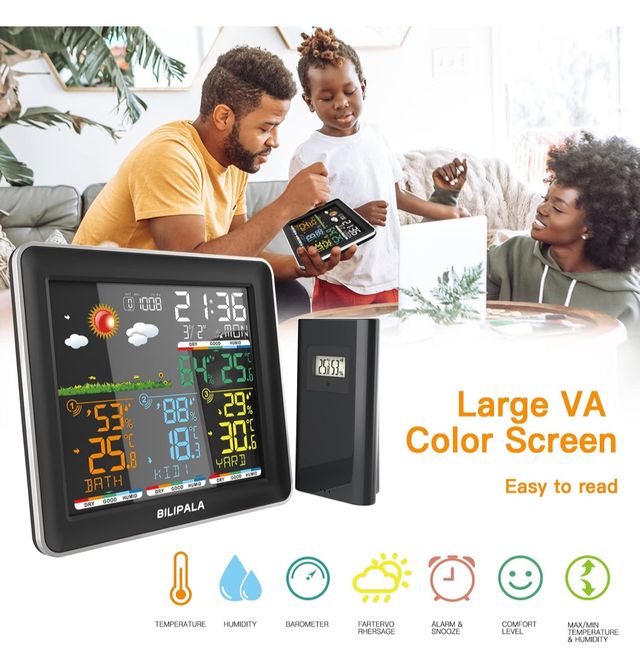 Stazione meteo BILIPALA con 3 sensori esterni