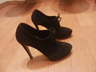 Scarpe con tacco alto e plateau nere