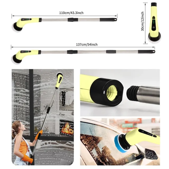 Spazzola elettrica per doccia FARI con 8 testine